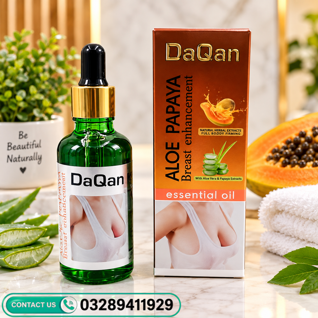 Aloe Papaya Breast Enhancement Essential Oil In Pakistan