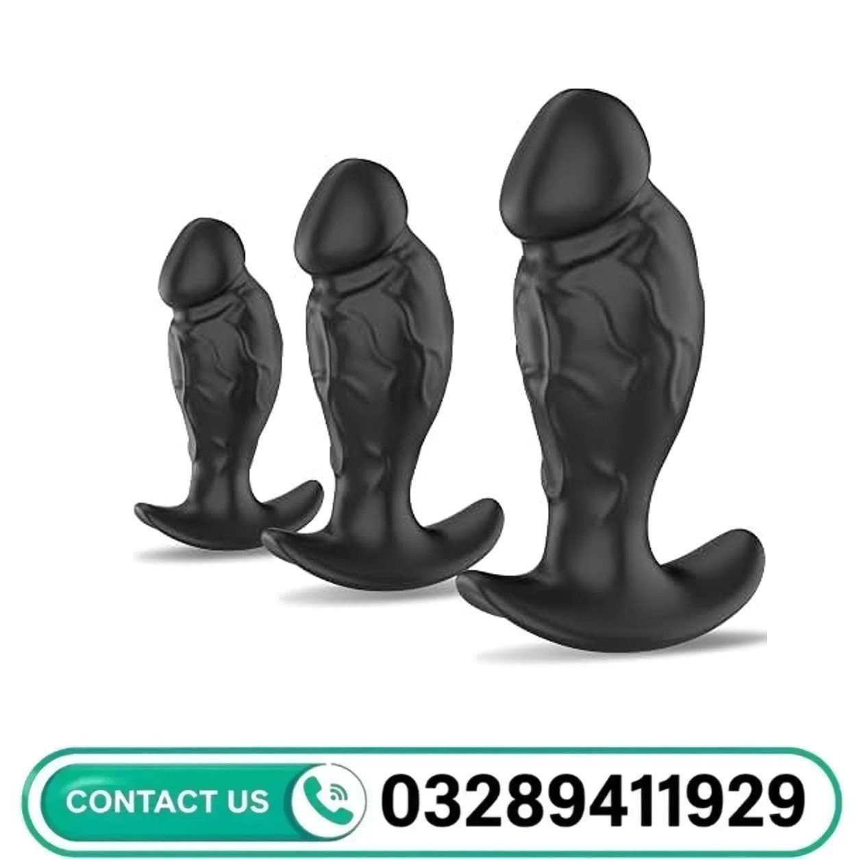 3PCS Dildo Shap Butt Plug Kit In Pakistan