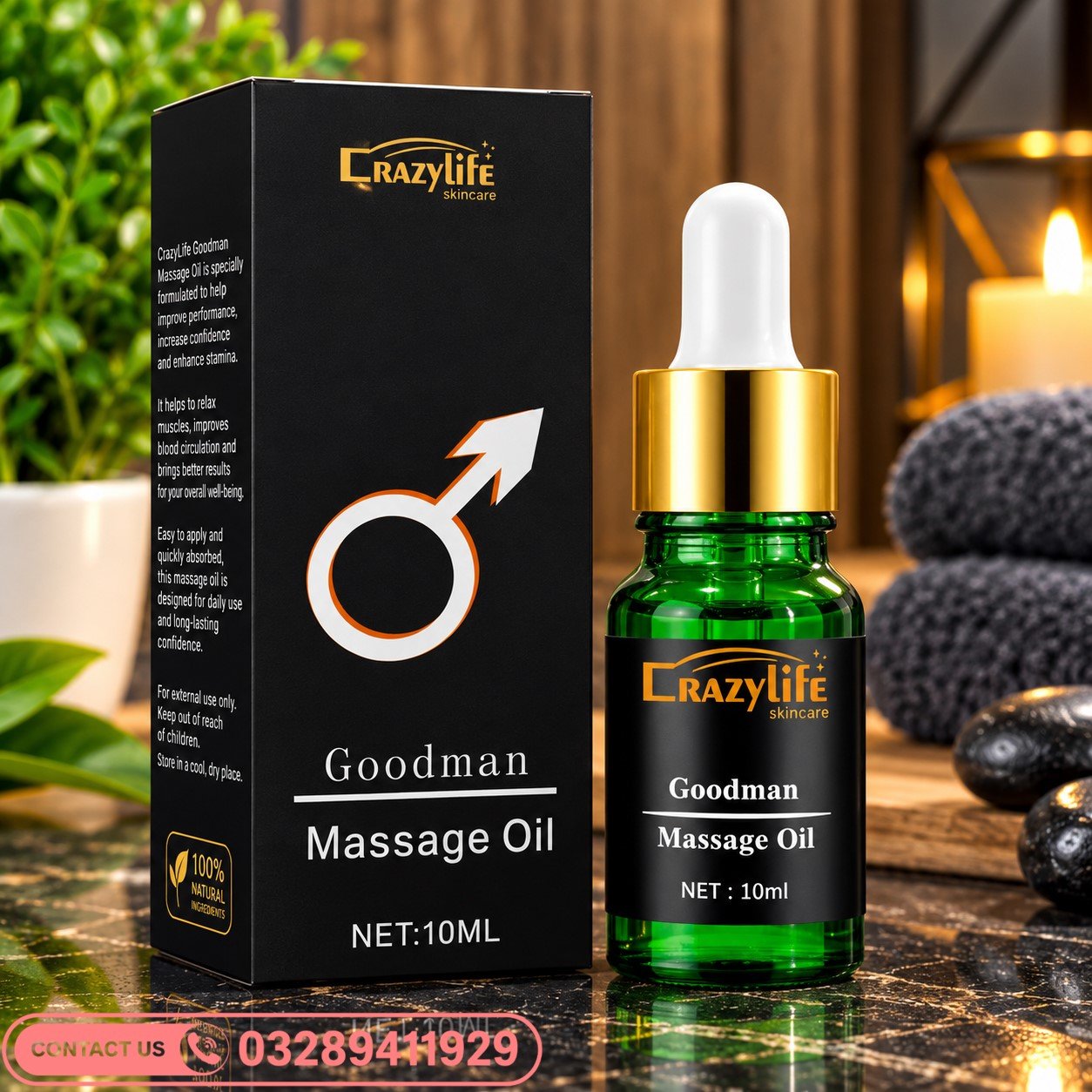 Crazy Life Goodman Massage Oil Price In Pakistan