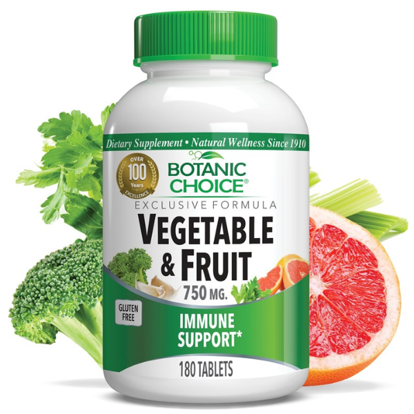 Botanic Choice Vegetable & Fruit 180 Tablets Price In Pakistan