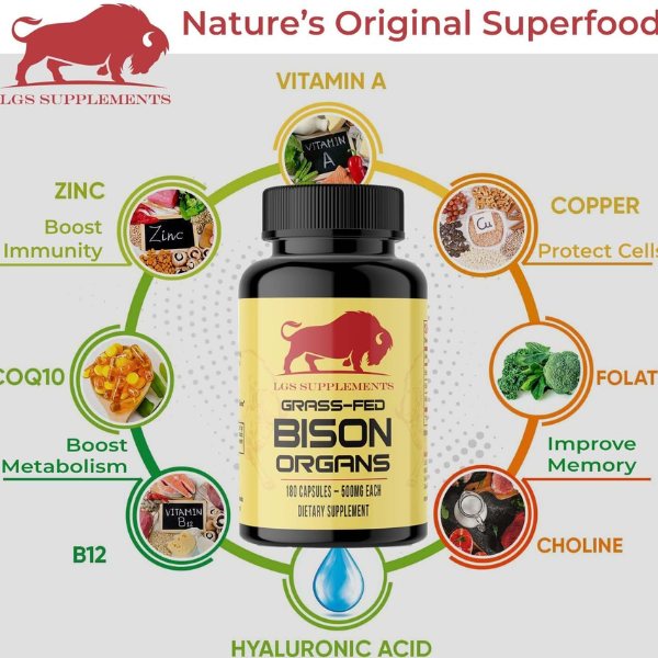 Grass Fed Bison Organs Capsule Price In Pakistan
