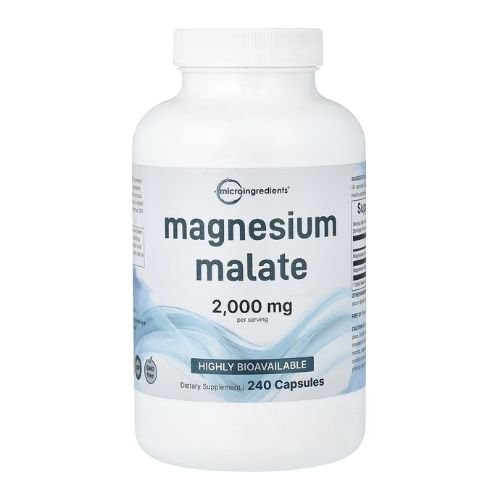 Micro Ingredients Magnesium Malate 500mg 240 Capsules Price In Pakistan