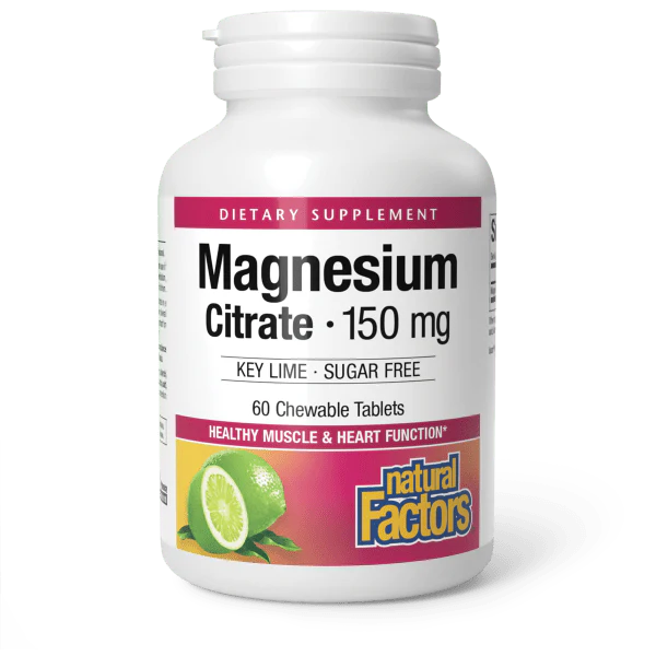 Natural Factors Magnesium Citrate 150 mg Chewable Tablets Price In Pakistan