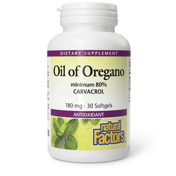 Natural Factors Oil of Oregano 180 mg Softgels Price In Pakistan