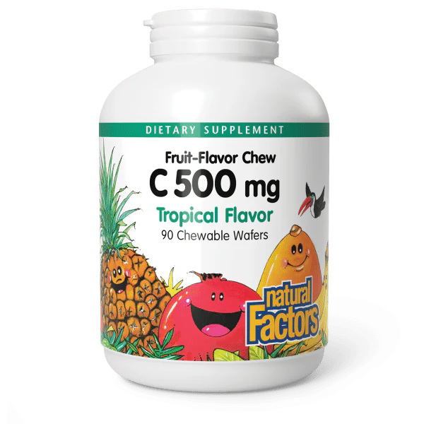 Natural Factors Vitamin C 500 mg 100% Fruit Chew Tropical Price In Pakistan