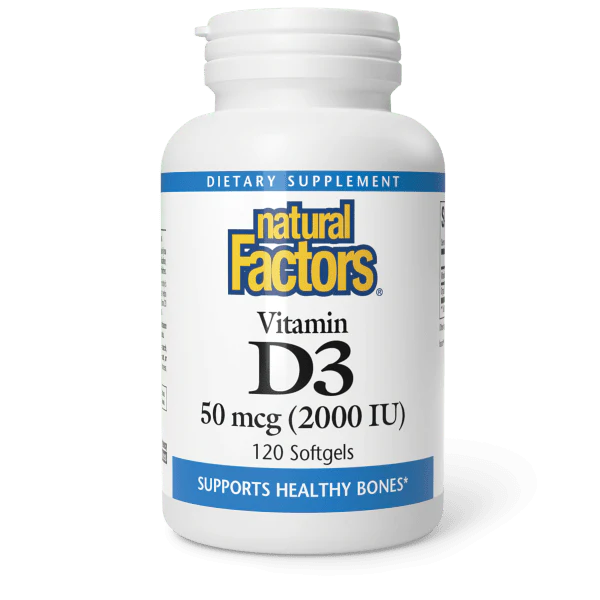 Natural Factors Vitamin D3 50 mcg 2000 IU Soft Gels Price In Pakistan