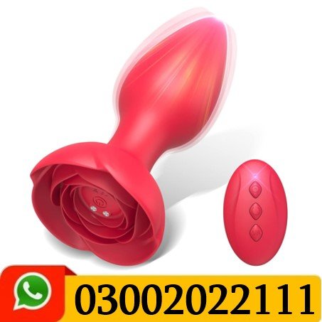 Rose Anal Plug Vibrator With App Remote Control