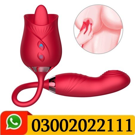 Rose Clitoral Licking Vibrator With G-Spot Slap Stimulator In Pakistan
