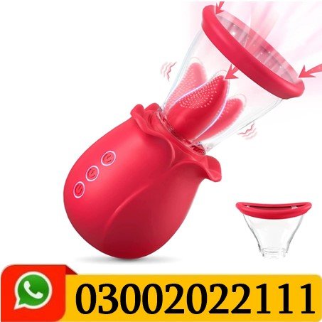 Rose Licking Tongue Vibrator With Suction Cup In Pakistan