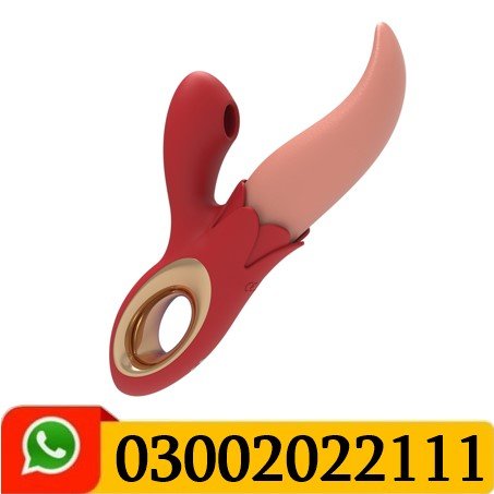 Rose Tongue Vibrator With Sucking & Tapping In Pakistan