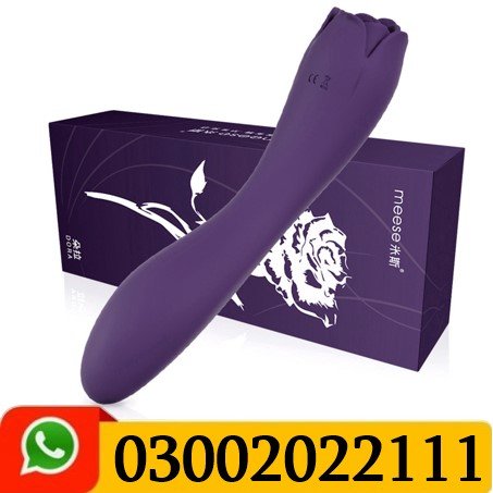 Rose Wand Vibrator With Tongue