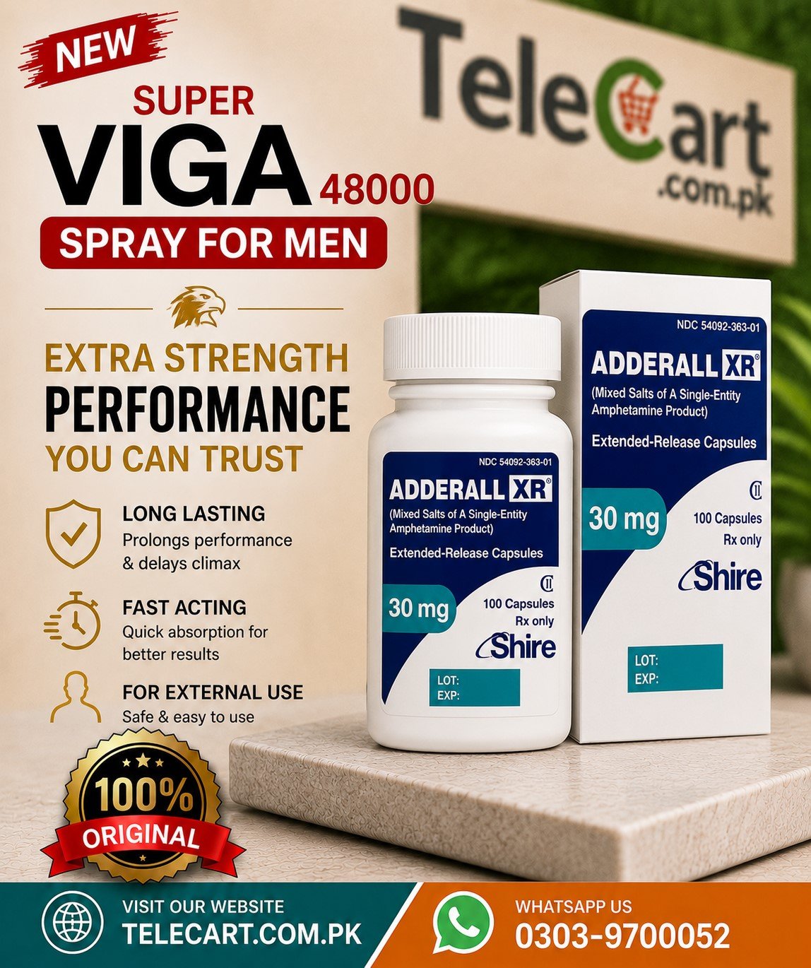 Adderall XR 30Mg Price In Pakistan