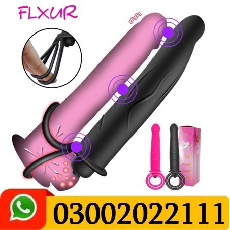 Vibrating Double Penetration Strapon Dildo