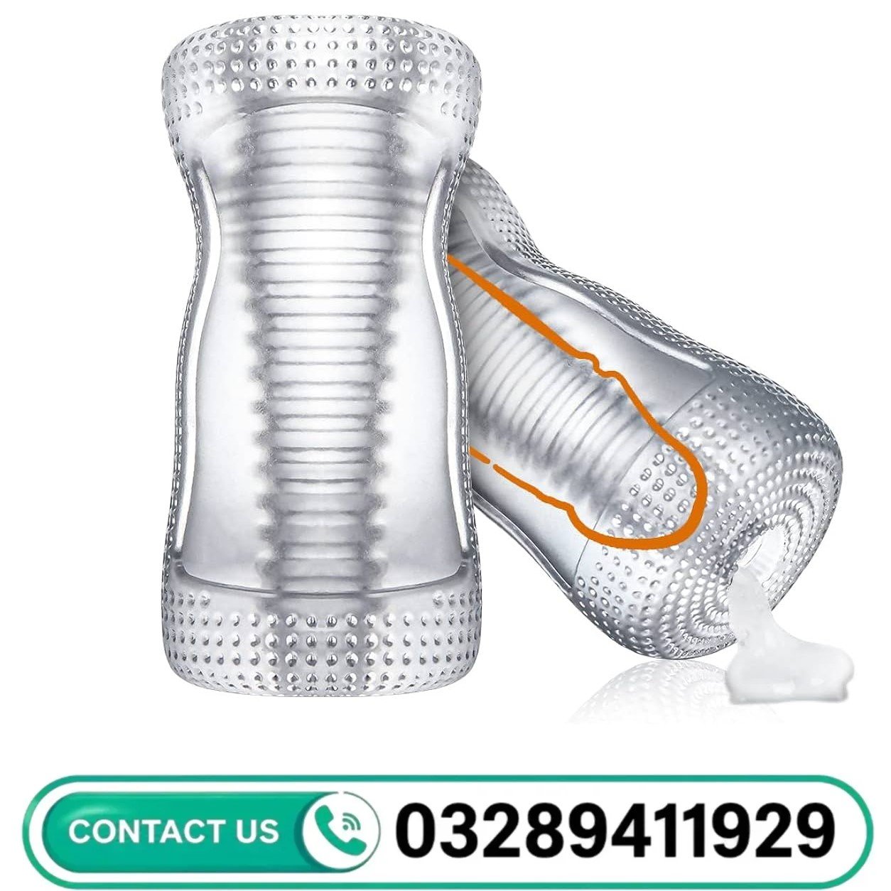 3D Spiral Textured Pocket Pussy Male Masturbator In Pakistan