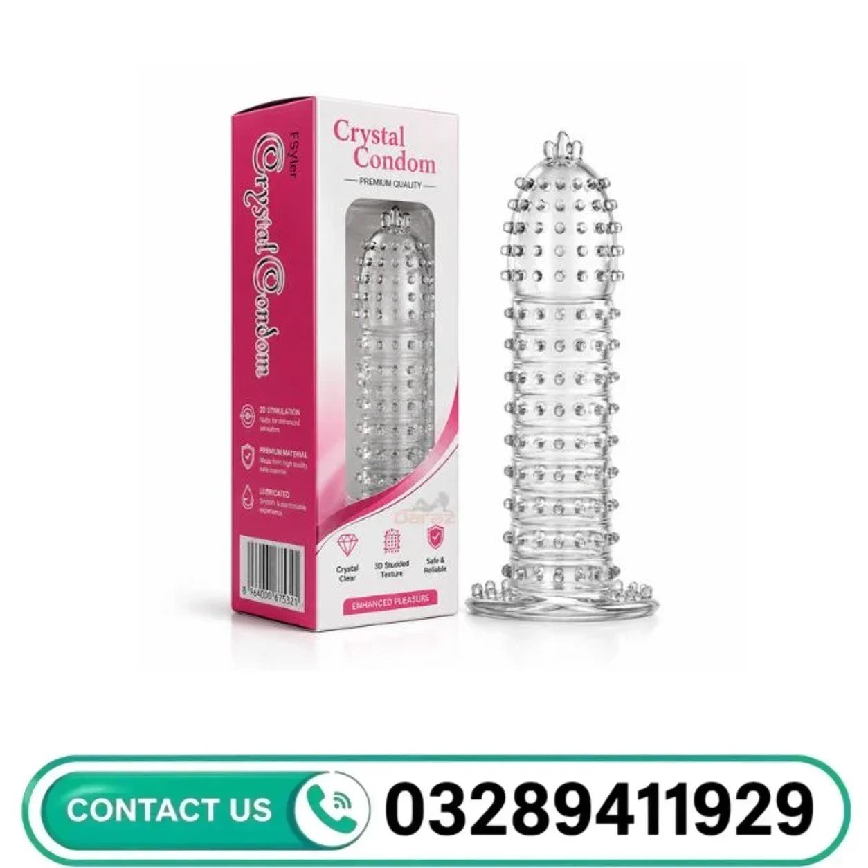 Crystal Silicone Condom in Pakistan