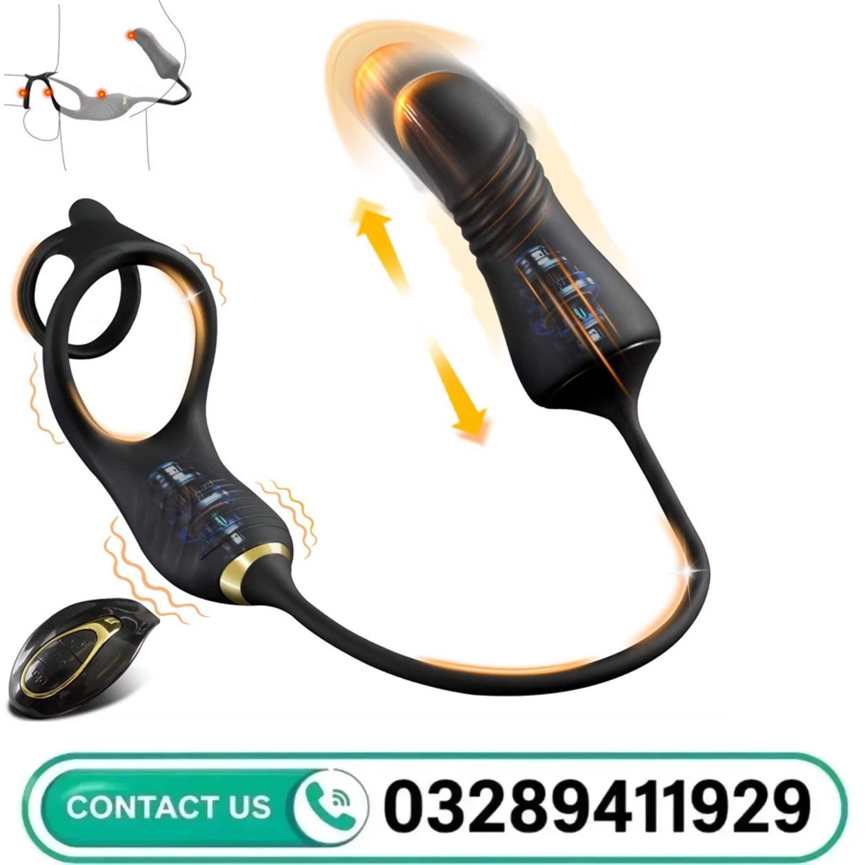 Remote Prostate Massager Cock Ring In Pakistan 
