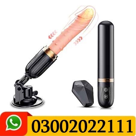 2 IN 1 Realistic Dildo Sex Machine Vibrator with 10 Vibrating & 10 Thrusting Modes