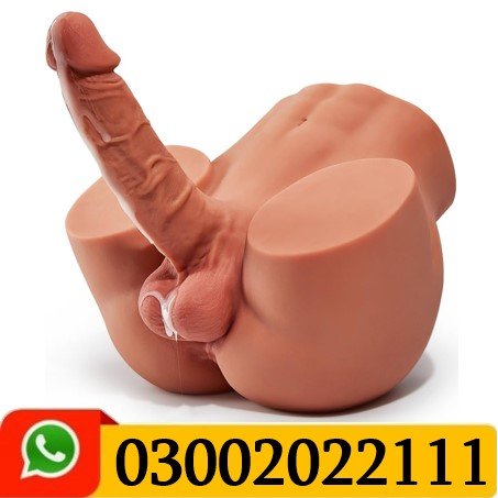 2 in 1 Torso Male Sex Doll Masturbator with Realistic Dildo & Testis