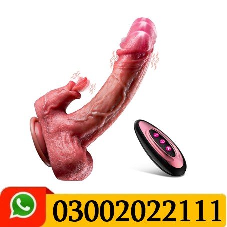 8.7 inch 3 Thrusting and Heating Licking Modes Realistic Thrusting Dildo